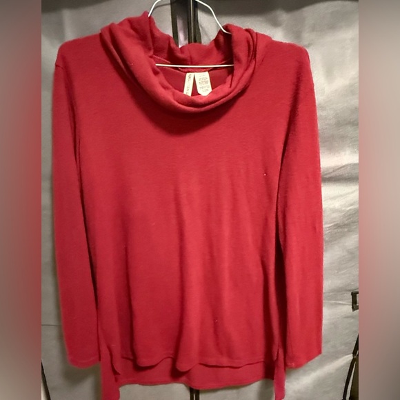 Forgotten Grace burgundy Cowl Neck Sweater - Picture 6 of 7